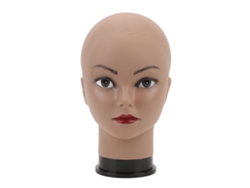 Cabeza De Muñeca Femenina Calva Para Maquillaje Y Confección De Pelucas.
