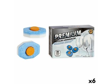 Pastillas para Lavavajillas Premium 3 en 1 Set (6 Unidades)
