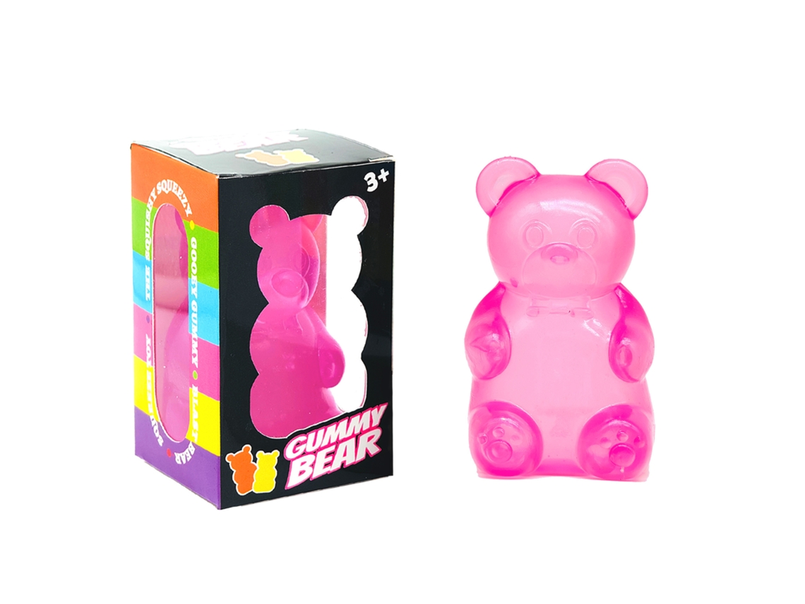 Bola De Compressão De Alta Densidade, Brinquedo De Compressão «ursinho Para Apertar» - Rosa