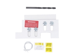 Kit de enclavamiento para generador de aleación de aluminio compatible con generadores Eaton con espaciado de 2 1/4 pulgadas.