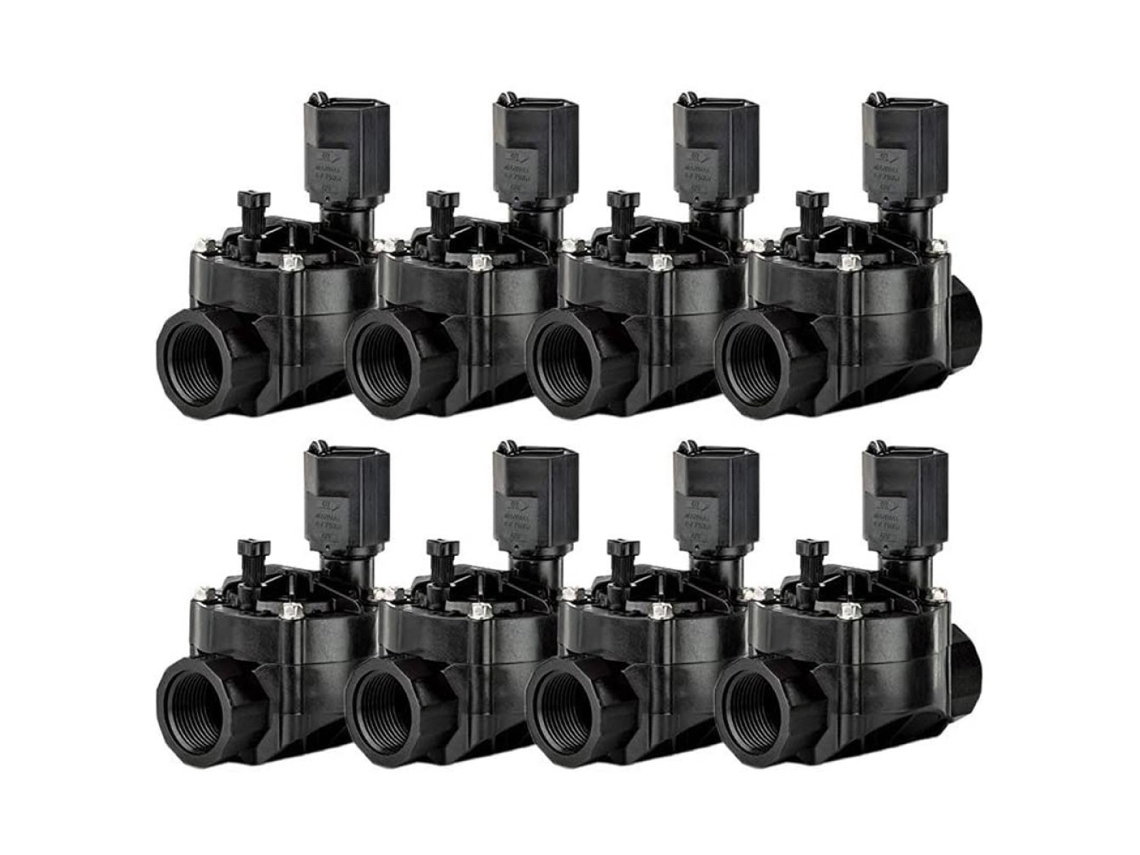 Electroválvula 100-HV 9V 1 RAIN BIRD (Pack x 8) La válvula RAIN BIRD 100-HV con solenoide de 9V es perfecta para sistemas de riego que usan