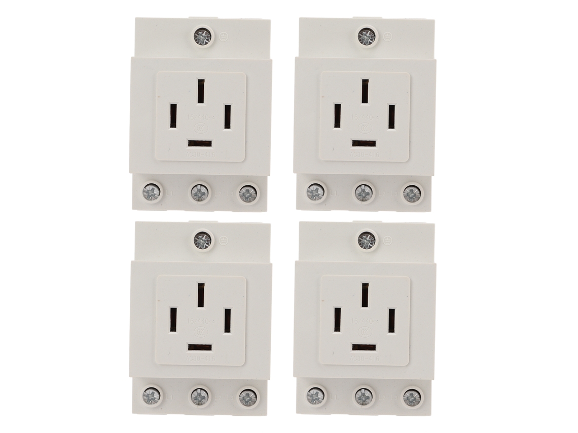 Timer De Tomacorriente Material Retardante De Fuego Capacidad De Sobrecarga 440vac30‑416 (4pcs)
