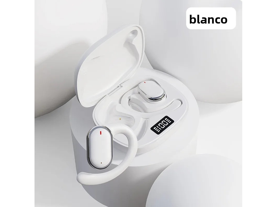 Auriculares Deportivos Inalámbricos Bluetooth (blancos), Micrófono, Estéreo Resistente Al Agua, Control De Volumen