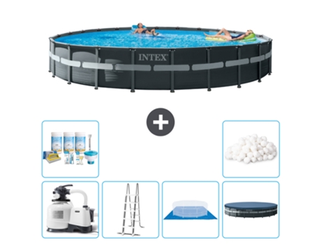 Piscina Tubular INTEX 26340GN-CB41 (47241 L - 732x132cm)