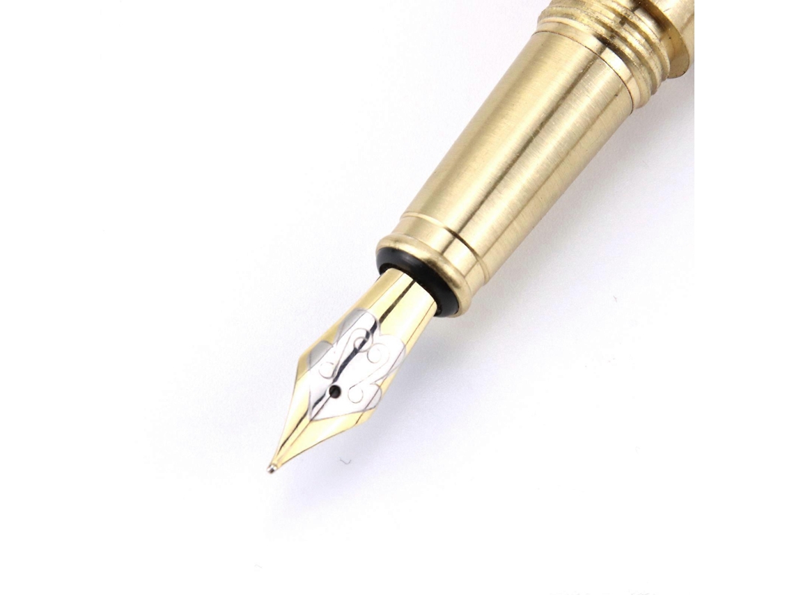 Pluma estilográfica de sándalo 2020, punta mediana de 0,7 mm, para regalo y uso en la oficina.