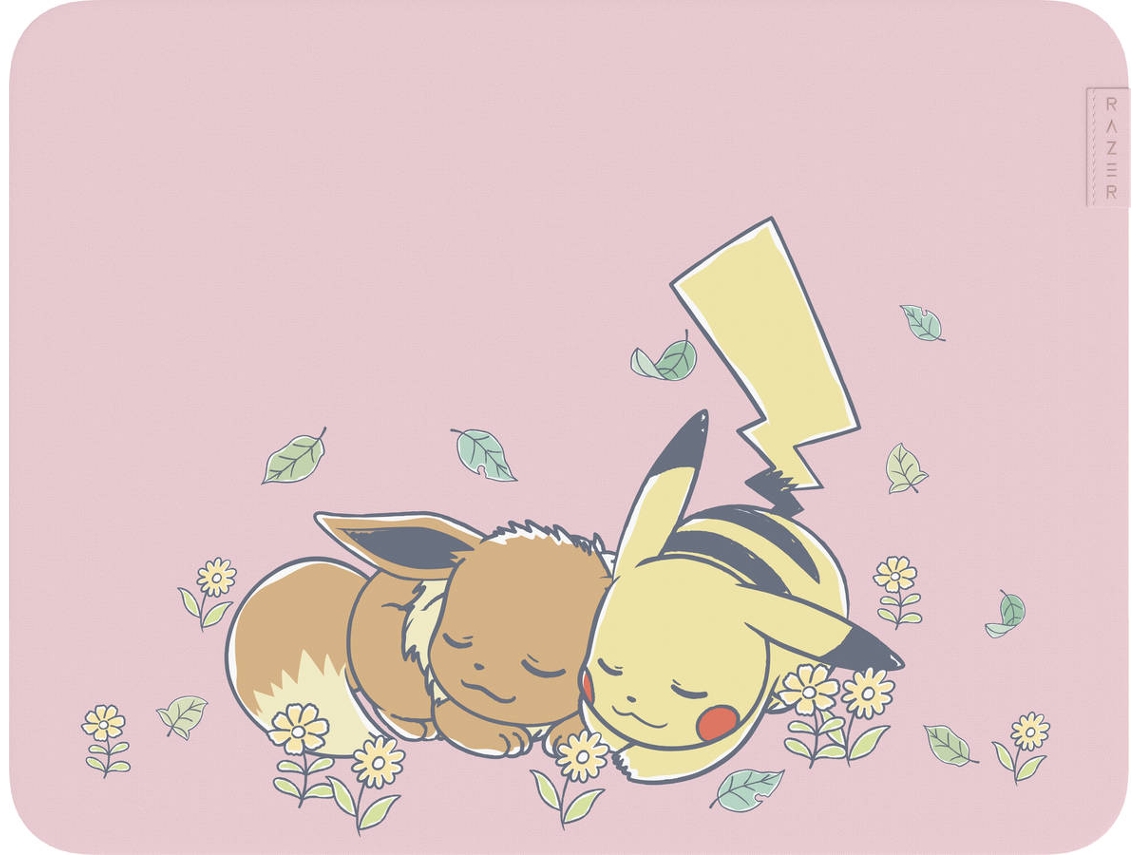 Alfombrilla para ratón RAZER Gigantus V2 Medium Pokémon Pikachu y Eevee (rosa)