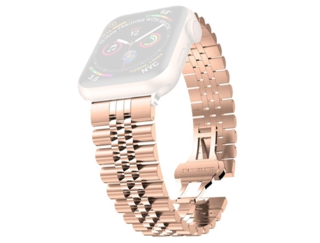 Correa para Smartwatch acero inoxidable con cinco cuentas: 20 mm para Apple Watch Ultra 49 mm y Watch Ultra 2 49 mm / Series 9 y 8 y 7 45 mm