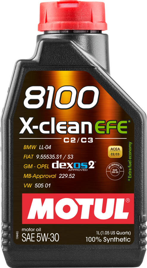 Aceite de Motor MOTUL 8100 X-CLEAN EFE C2/C3 (Aceite - 22 x 12 7 cm)