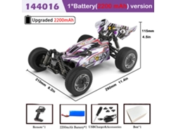 Coche RC 1/14 144016 390 Motor 35 km/h 4WD 2,4 G de alta velocidad para carreras todoterreno, juguete de control remoto para derrapar