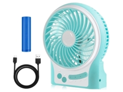 Ventilador de escritorio portátil, recargable por USB, de mano, con batería, 3 velocidades, pequeño, USHION