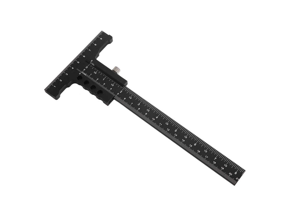 Regla De Marcado En Forma De T De Aleación De Aluminio Para Carpintería Y Bricolaje. Medición De Madera.