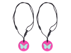 2 Collares Sensoriales De Silicona Seguros Para La Dentición De Bebés Y Niños Pequeños Para Aliviar Las Molestias.