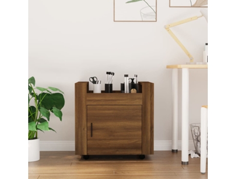 Carrito De Escritorio VIDAXL Marrón Madera contrachapada (60x45x60 cm)