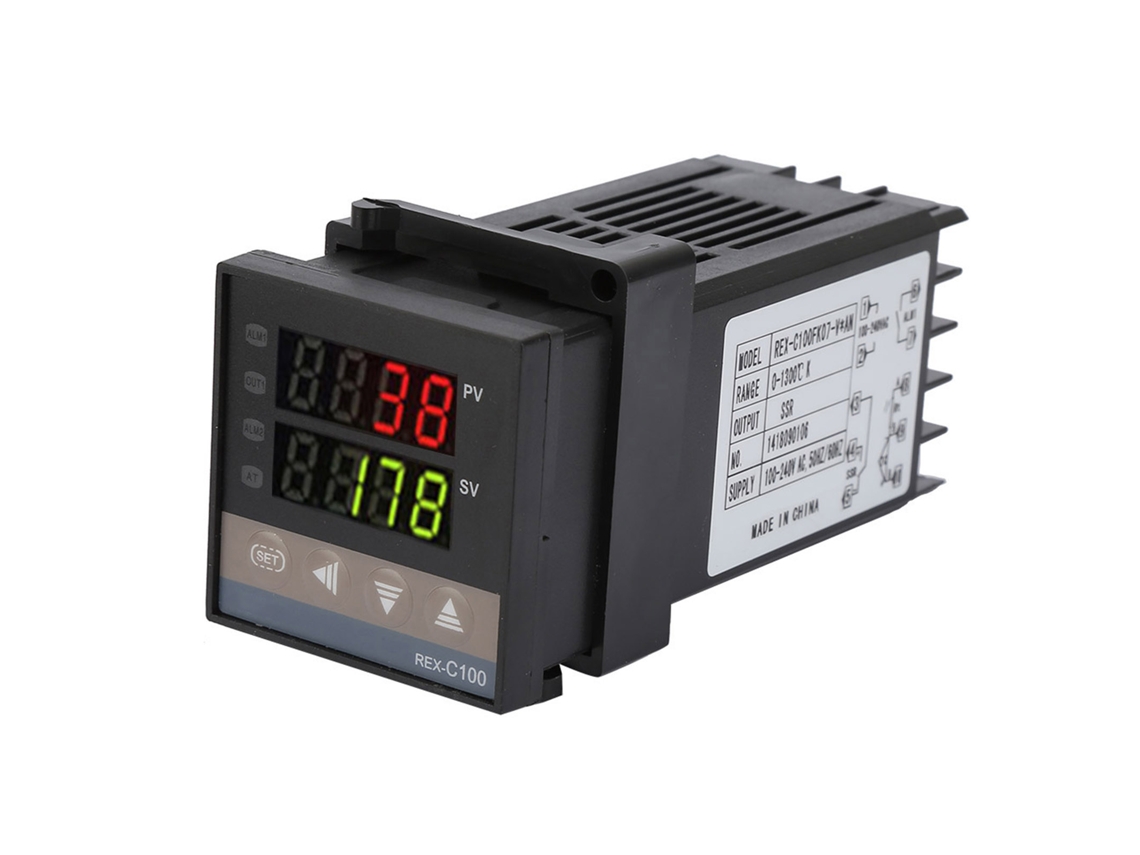 Kit Controlador De Temperatura Digital Pid Rex C100 Con Led, 0℃~1300℃, Ac110v-240v Termostato