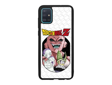 Funda Oficial Dragon Ball Freeza Cell Buu Warner para Samsung Galaxy A51 PHONECASES3D Piel Sintética Negro