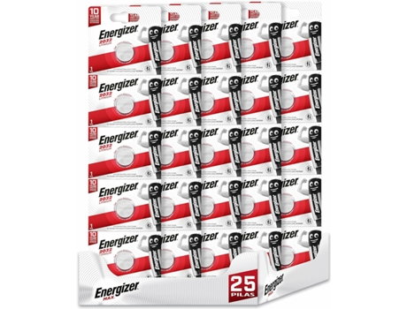 ENERGIZER - Pack de 25 Pilas Especiales 2032 una Pila para una Necesidad, sin Mercurio añadido y Potencia para Dispositivos pequeños