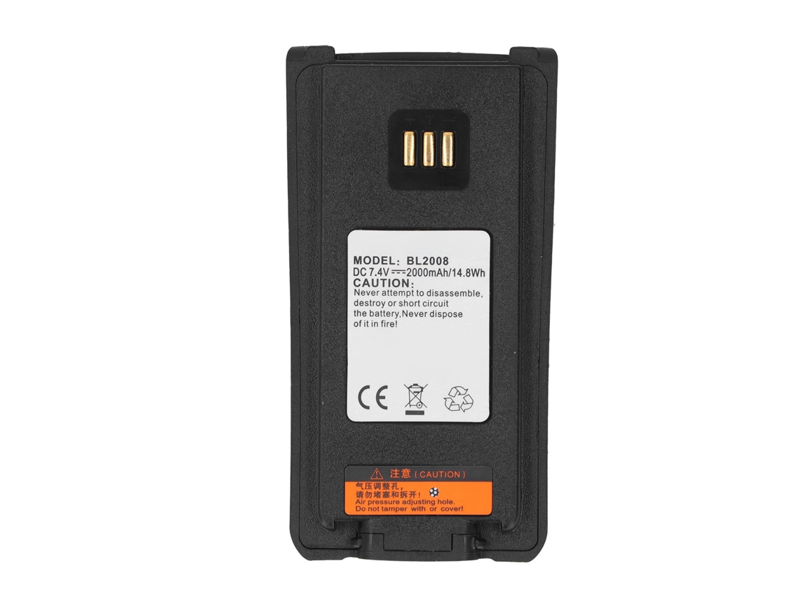 Bateria De Substituição Bl2008 7.4v 2000mah Para Rádios Hytera Pd700 Pd750 Pd780 Recarregável