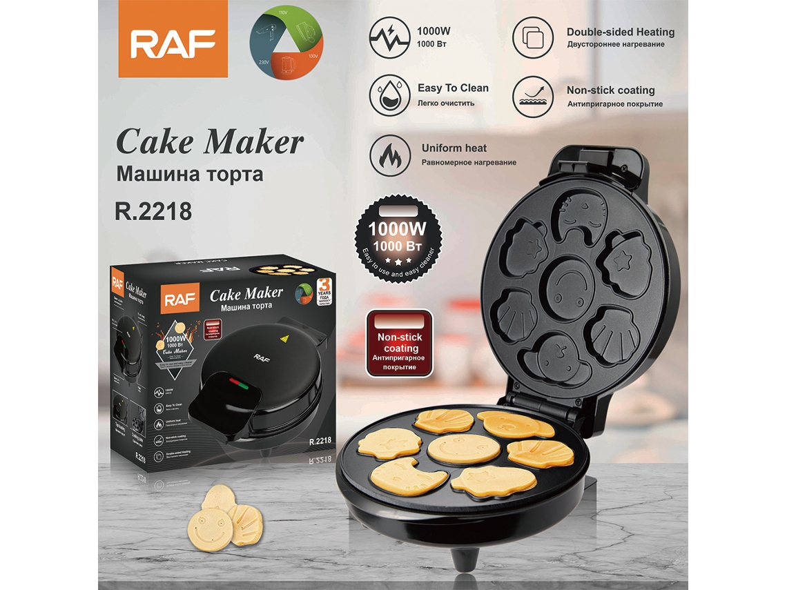 Eurogauge Multifunción Sándwich Máquina De Pan Electromecánica De Pan De Casa Máquina De Desayuno Cracker Bell Máquina De Pasteles Animales