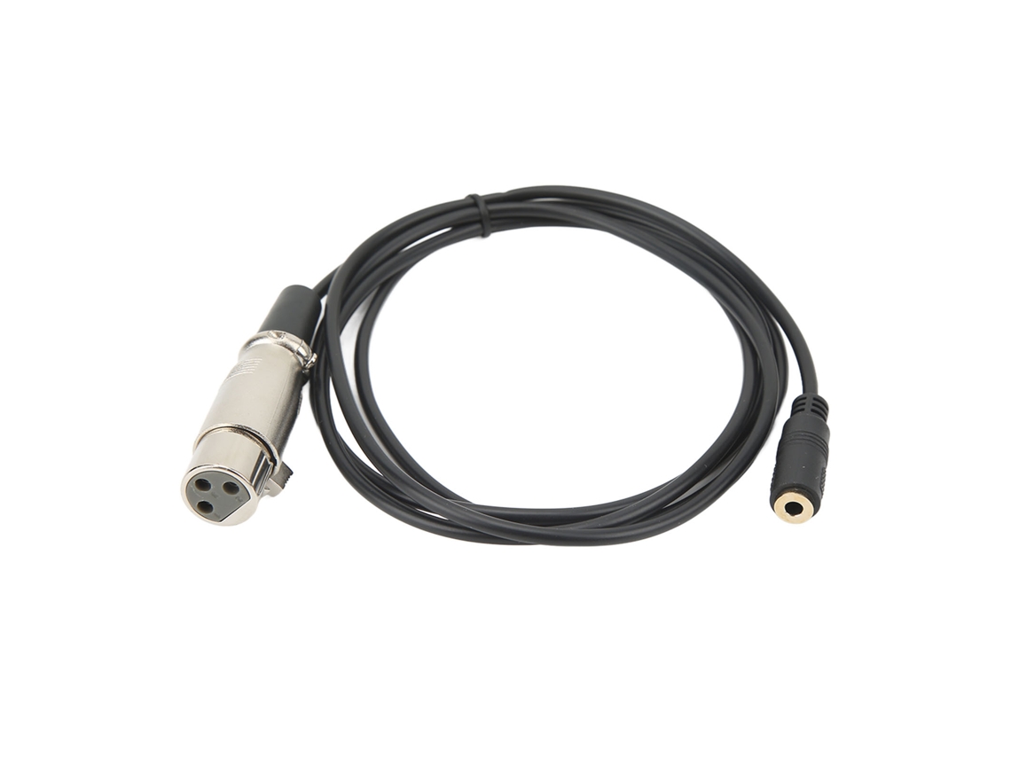 Cable adaptador conversor de audio XLR hembra a macho de 3,5 mm. Máxima transmisión de señal para micrófono.