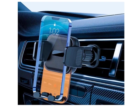 Soporte Teléfono Automóvil Ventilación para Apple BISBISOUS Negro