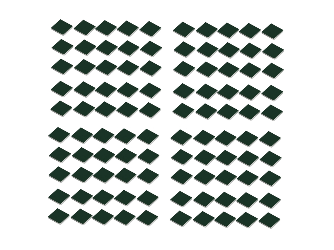 100 Clips Adhesivos Para Cables Con Ventosa, Pe Blanco 40x40