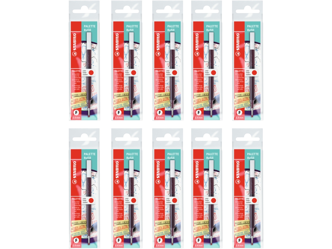Paleta Fino Roja 10 Piezas Estable(s)
