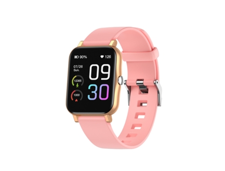 Smartwatch, pantalla completa de 1,7 pulgadas, 100 modos deportivos, batería de 25 días de duración, rosa CHRONUS