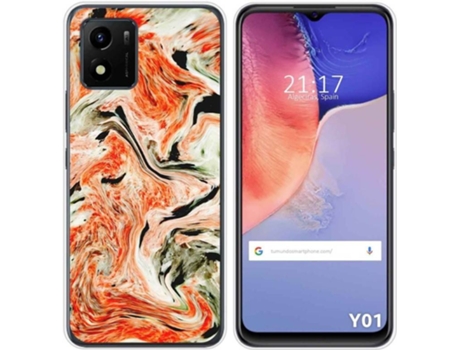 Carcasa Vivo Y01 TUMUNDOSMARTPHONE Dibujos Mármol 12 Multicolor