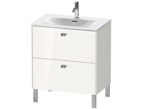 Pedestal de lavabo DURAVIT Brioso vertical 72,0 x 47,9 cm 2 cajones cajón superior incl. recorte de sifón y delantal para lavabo Viu 234473