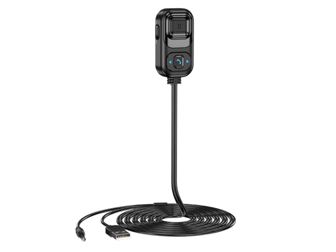 Adaptador transmisor FM Bluetooth Fwinl para coche, reproductor de música Bluetooth USB, adaptador de audio 2 en 1