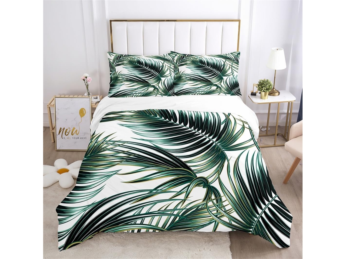Funda Nórdica Estampado Juego Ropa Cama Funda Almohada Diseño Microfibra Diseño Juego 140x200cm