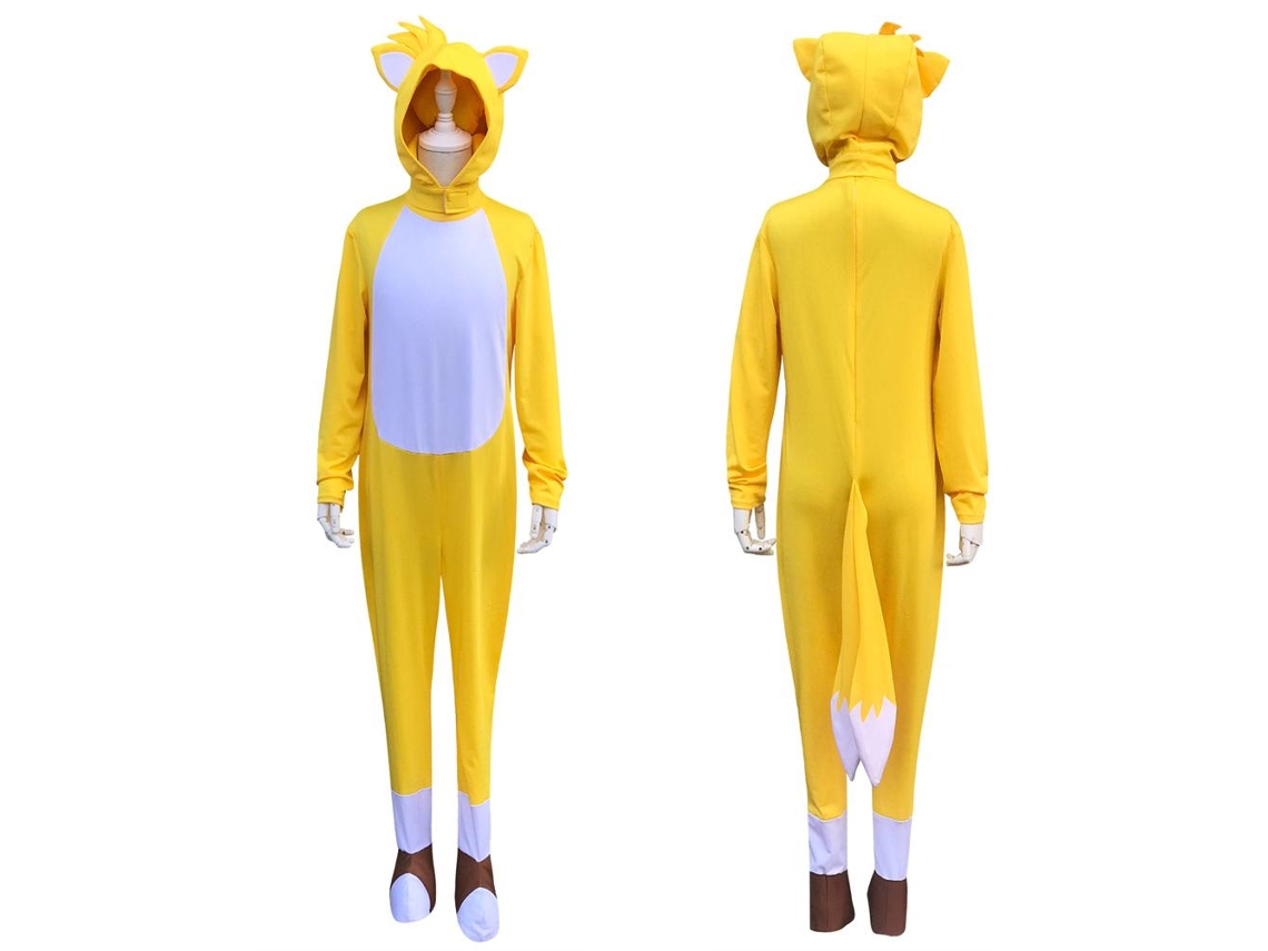 Rebe-fantasia Unissex Anime Halloween Costume Amarelo Manga Longa Bodysuit Roupa De Quatro Estações