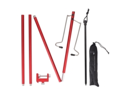 Soporte Portátil Y Ligero De Aleación De Aluminio Para Linterna De Camping Con Gancho.