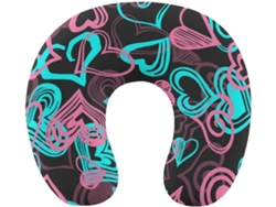 Almohada Viaje Colorida Forma Espuma Viscoelástica Viscoelástica Fácil Relajación Cómodos Familia.brfácil