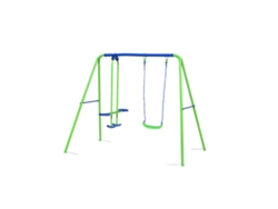Columpio de jardín mecedora 3 años juguetes de exterior para niños de metal 220X140X182 Cm hasta 45 kg