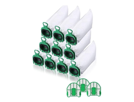 Saco de pó de peças de reposição compatível para vorwerk kobold vb100 fp100