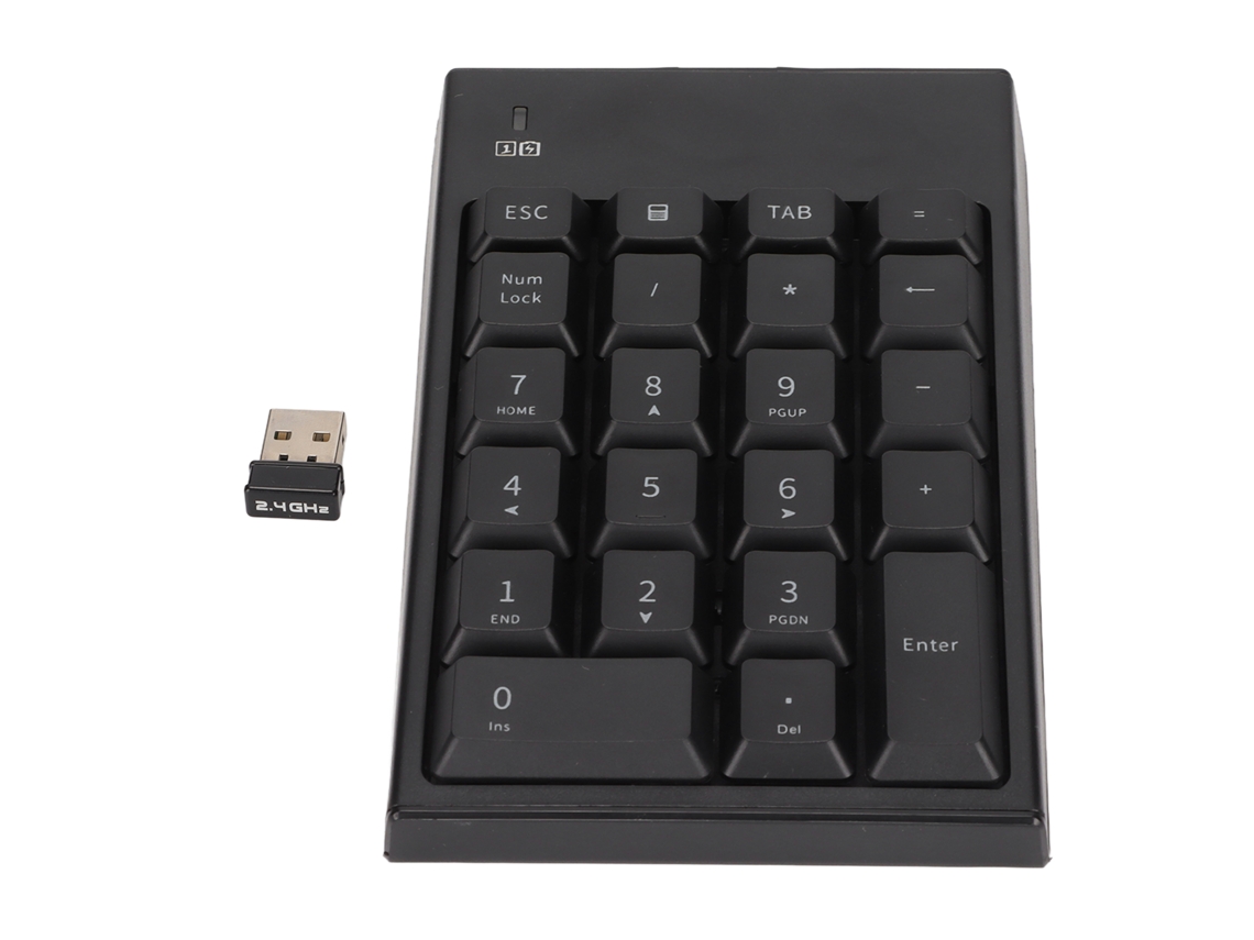 Teclado Numérico Inalámbrico De 2,4 Ghz, 22 Teclas, Usb Portátil, Para Portátil, Negro, Sin Retardo