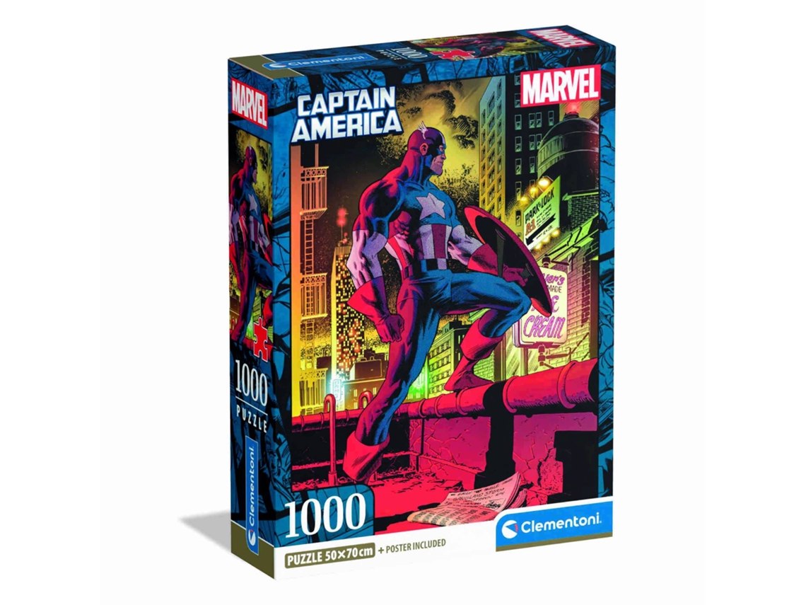 Rompecabezas Capitán América Marvel 1000 piezas Clementoni