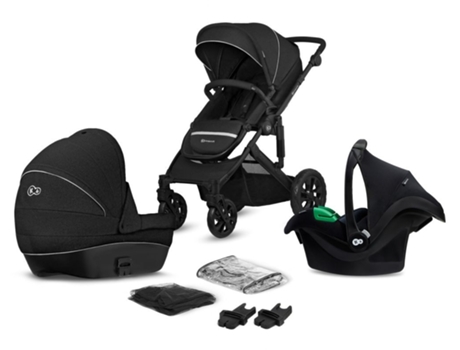 Carrito de bebé PRIME LITE 3 en 1 hasta 22 Kg y grupo 0+ I-size hasta 13 Kg black KINDERKRAFT