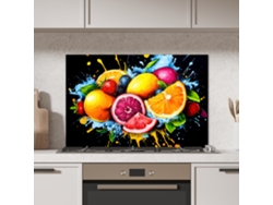 Panel Antisalpicaduras Cocina Fruta - Graffiti - Colorido - Naranja - Fresa - Abstracto 90x60 Cm