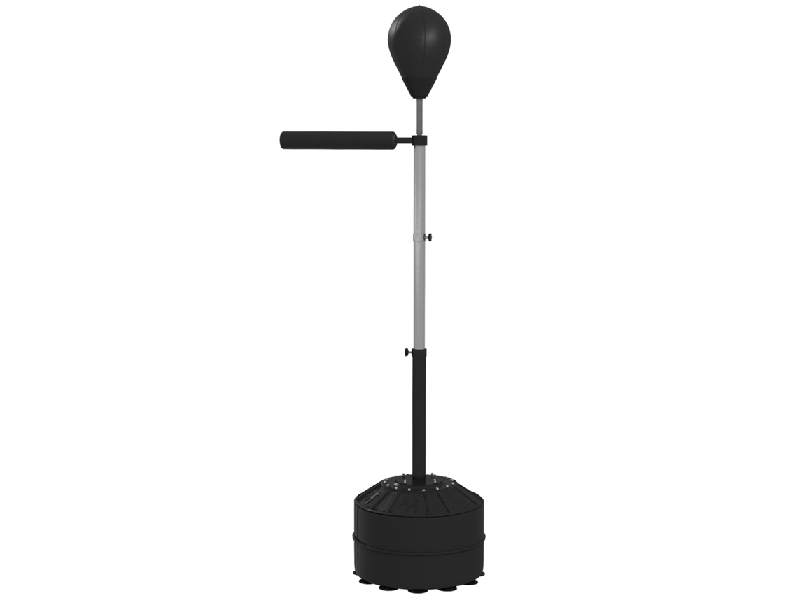 Pelota Boxeo Barra Giratoria Altura 1,6-2m Ajustable Negro
