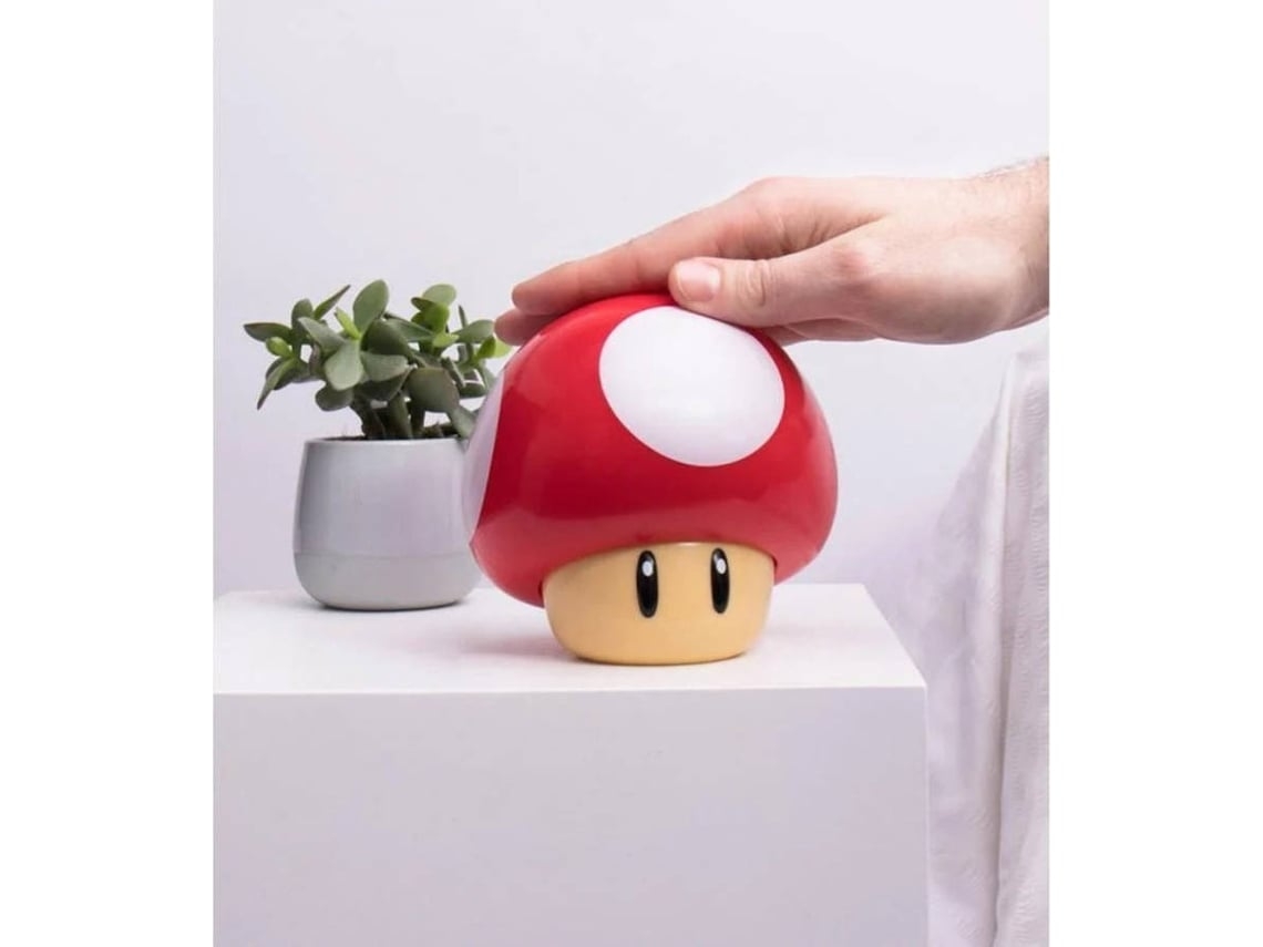 Lámpara PALADONE Hongo Super Mario Try Me Plinth (Rojo)