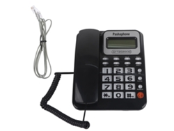 Teléfono con altavoz y pantalla de identificación de llamadas