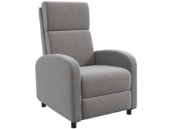 Sillón Homcom Reclinable Manual 160° Con Reposapiés, Ergonómico Y Acolchado, En Tejido Efecto Lino, Ideal Para El Dormitorio.