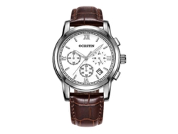 Reloj de cuarzo multifuncional Ochstin 6097b, resistente al agua y luminoso, de cuero, Hengrongshen