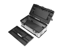 Caja de herramientas de acero inoxidable resistente de 20 pulgadas (cerradura, manija antideslizante)