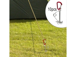 10 Clavos De Anclaje Para Terraza Con Resorte Y Gancho Herramienta De Tensión De Cuerda Pulpo Para Campamento Outdoor