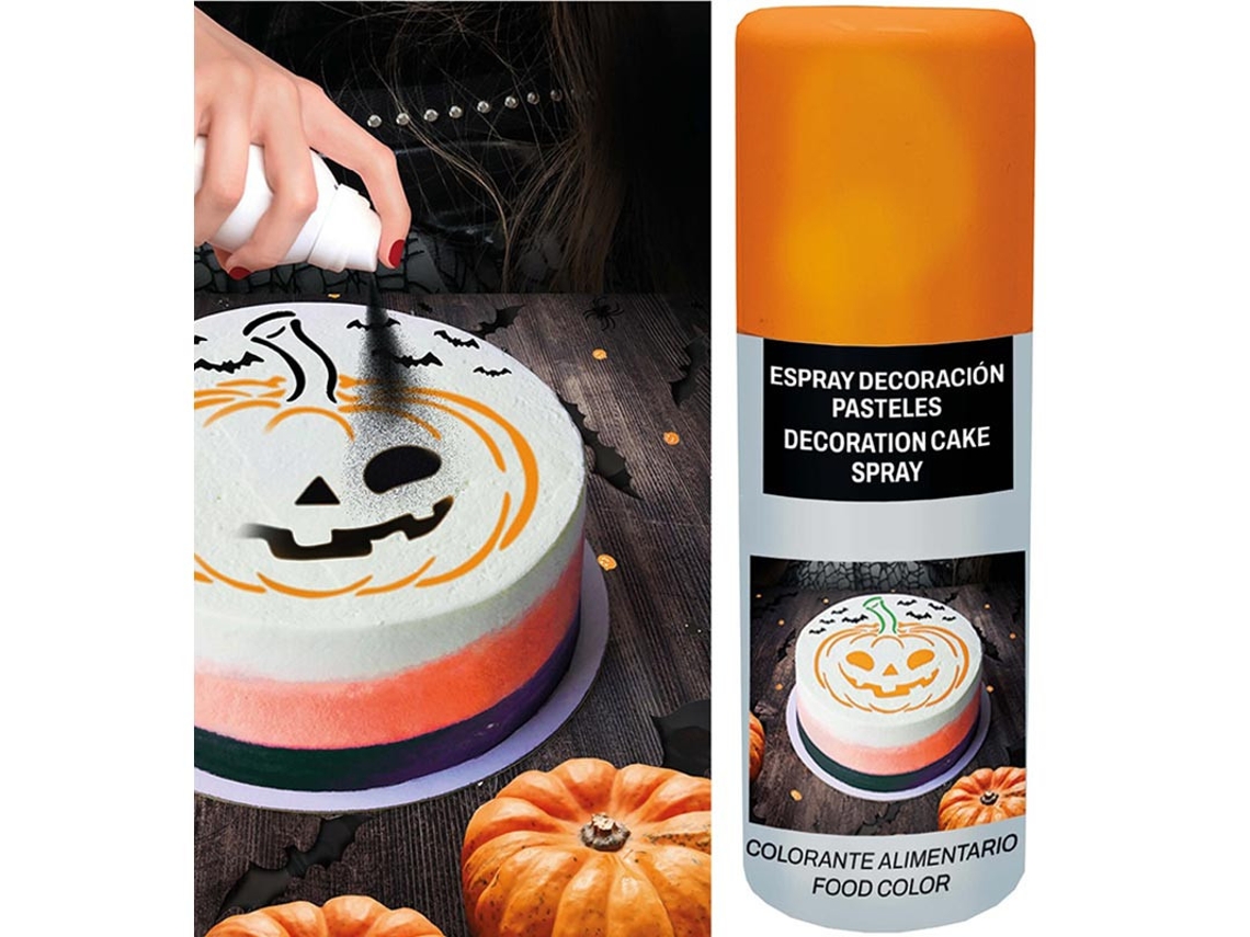 Spray Decoración Pasteles naranja 100 ml