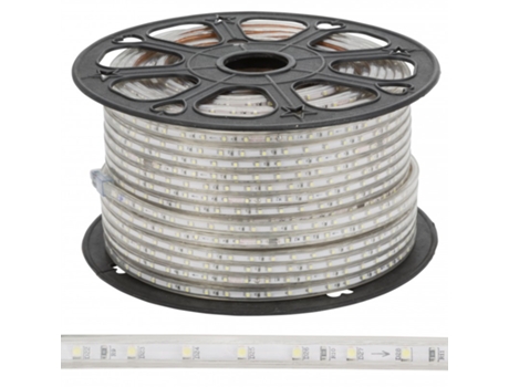 Tira de 60 LEDs/M 480W 24.000Lm 3000ºK SMD3528 220VAC IP65 x100M 40.000H [GR2203528/60/100MWW]-Blanco Cálido GREENICE