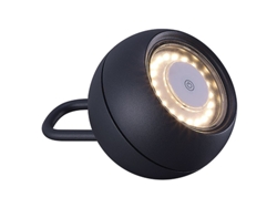 Lámpara de Mesa Kika Ip54 1X2W Led 180Lm 3000K Alt.15xDiá.10 2Cm Negro con Cargador y Cable Usb FERRIMEX